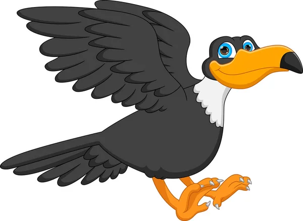Cartoon Toucan Bird White Background — Vector de stock