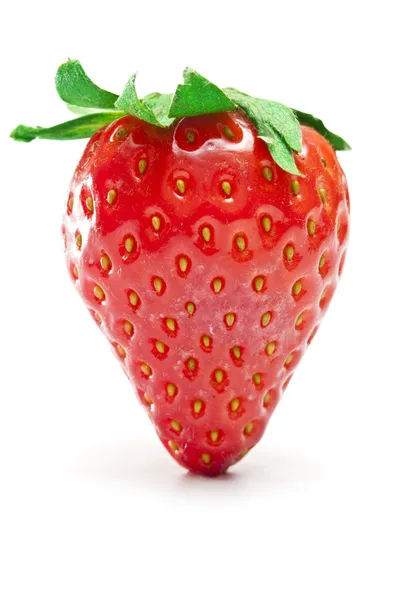 Frische Erdbeere auf weißem Hintergrund — Stockfoto