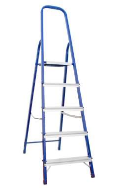 beyaz zemin üzerinde bir merdiven