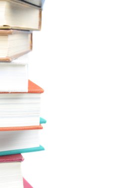 Kitaplar closeup yığını