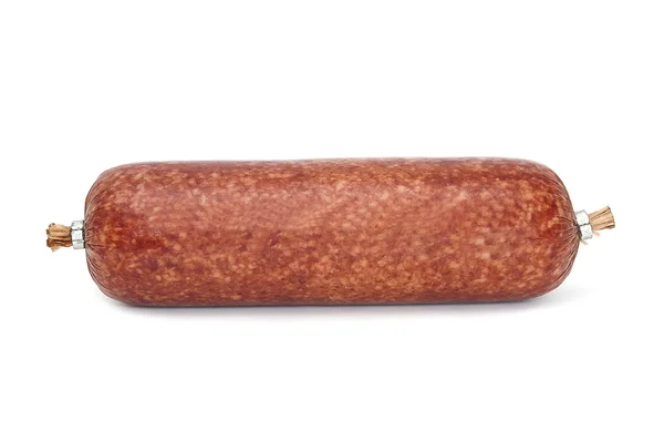 Saucisse sur fond blanc — Photo