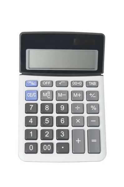 Калькулятор ізольовано на білому — стокове фото