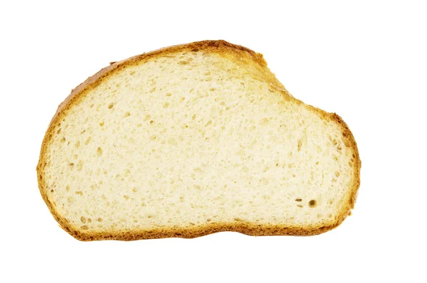 Кусочек зернового хлеба на белом фоне — стоковое фото