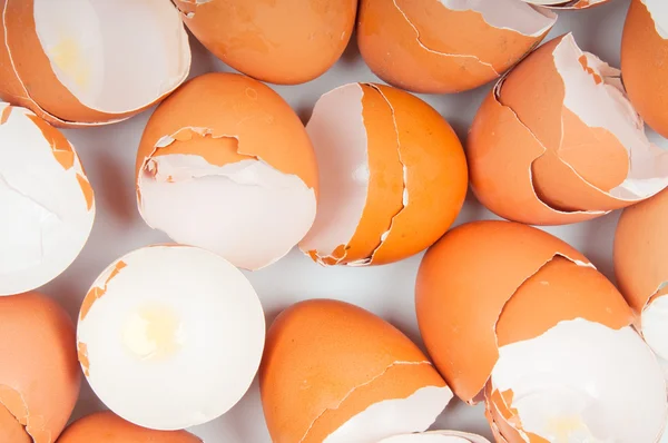 Nefunkční vaječné skořápce closeup — Stock fotografie