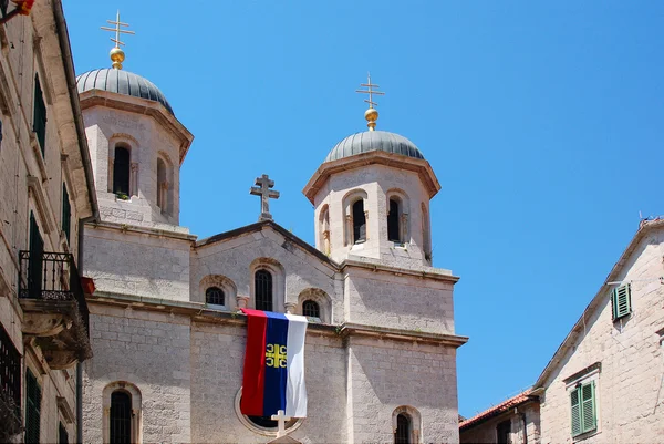 Igreja na cidade de Budva, Montenegro — Fotografia de Stock