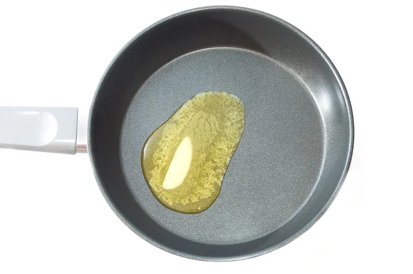 Λιωμένο βούτυρο σε τηγάνι τεφλόν — Φωτογραφία Αρχείου