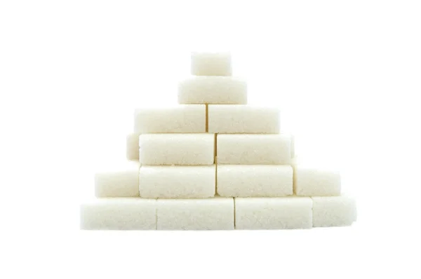 Pyramid from sugar lump — Stock Photo, Image