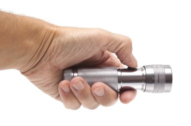 elini tutarak led el feneri