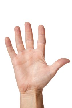 adamları el beyaz izole