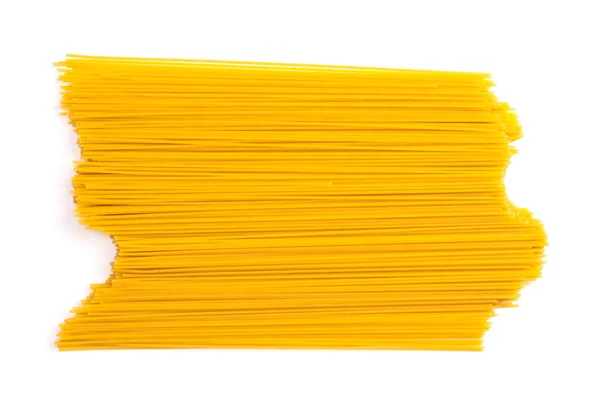 Spaghetti a grappolo su sfondo bianco — Foto Stock