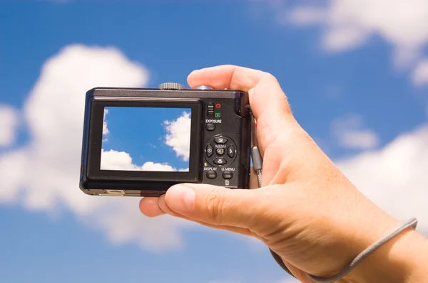 Digital camera shoots of clouds Royalty Free Stock Images