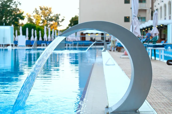 Waterfall in the pool — Stock Photo, Image