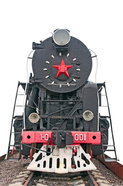 Vintage Soviet locomotive — Stock Photo, Image