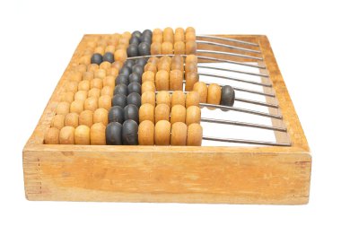 beyaz izole grunge abacus