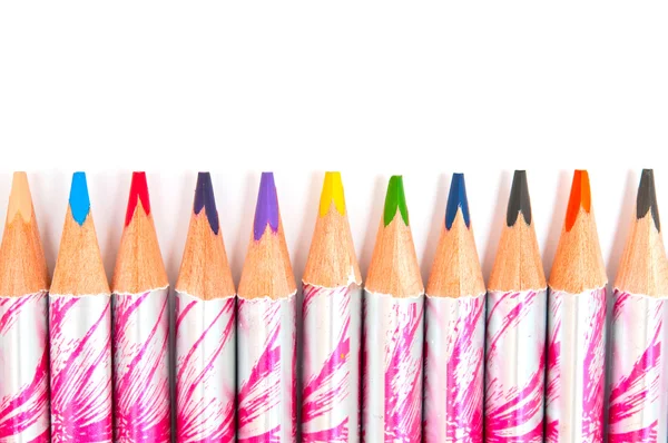 Colored pencils macro — Stock Photo, Image