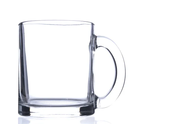Genomskinligt glas cup — Stockfoto