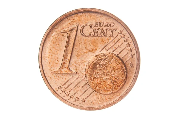 One euro cent closeup — Stock Photo, Image