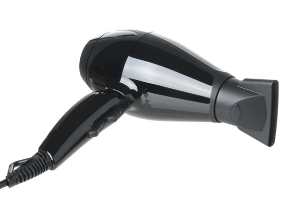Black hairdryer closeup — Stock Photo, Image