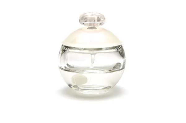 Frasco de perfume isolado em branco — Fotografia de Stock