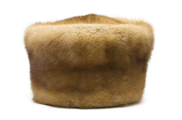 stock image Mink hat closeup