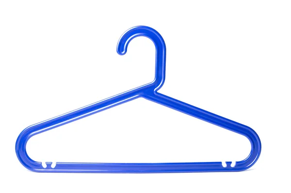Blauwe hanger op witte achtergrond — Stockfoto