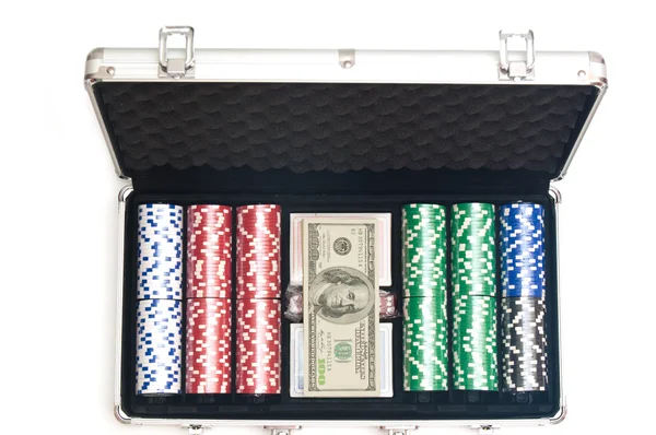Poker case — Stock Photo, Image