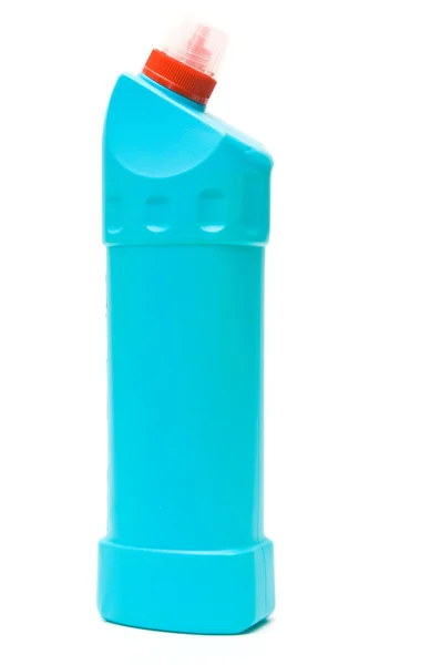 Beyaz izole deterjan şişesi — Stok fotoğraf