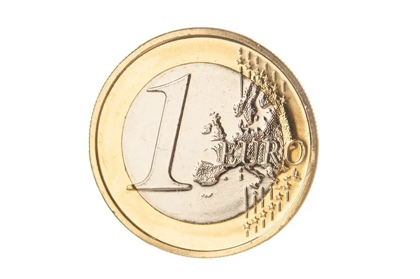 One euro coin closeup — Stock Photo, Image