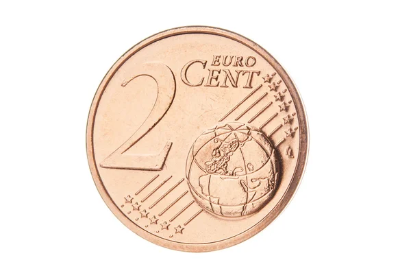 Two euro cent closeup — Stock Photo, Image