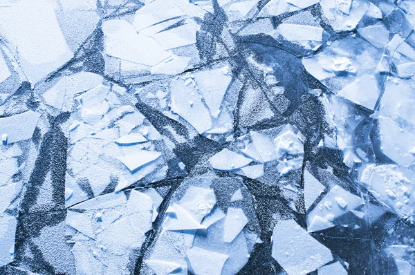 Ice on a river — Stock Photo, Image