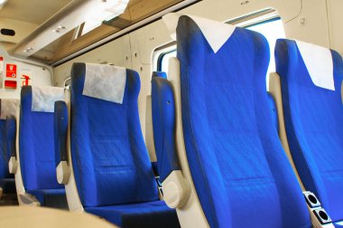 modern yüksek hızlı tren bir iç görünüm