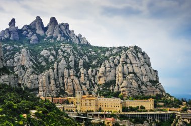 Monastery of Montserrat in Catalonia, Spain clipart
