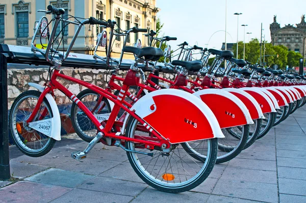 BARCELONA, SPAIN - JUN 08, 2014: Bicycle of the Bicing service i
