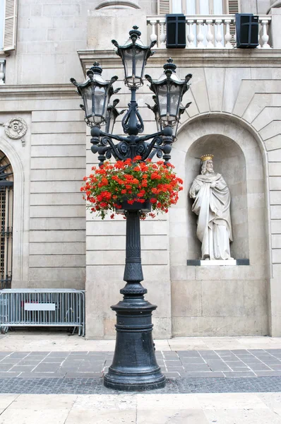 Street lantern in Barcelona — Stock Photo, Image