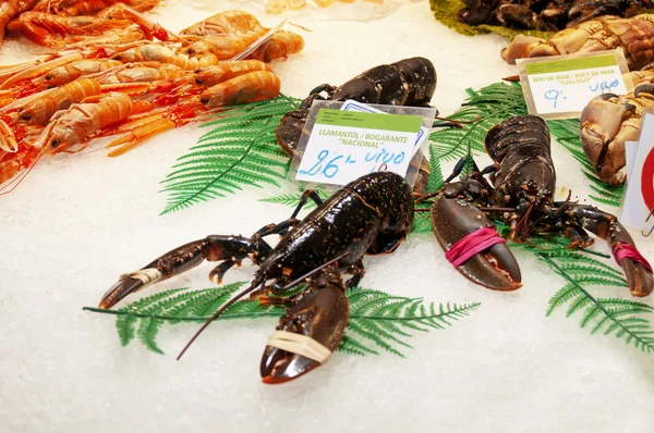 Zeevruchten in markt — Stockfoto