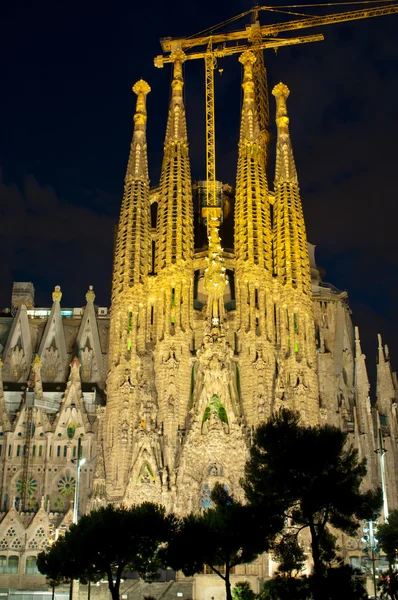 BARCELONA, SPAIN - JUNE 19,2014: The Basilica of La Sagrada Fami — Stock Photo, Image