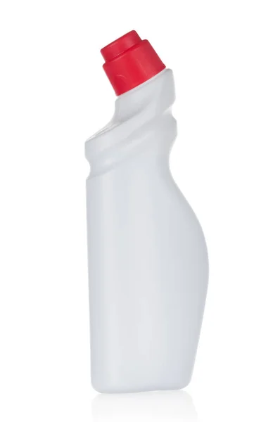 Plastic Fles Van Reinigen Product Geïsoleerd Witte Achtergrond — Stockfoto