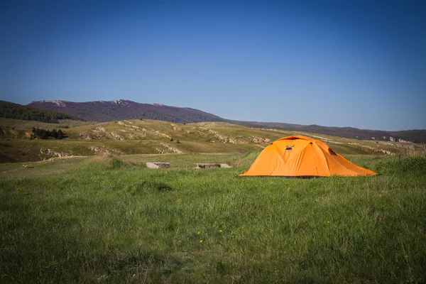 Апельсиновая палатка Лицензионные Стоковые Фото