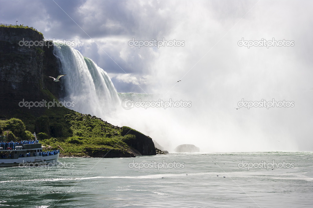 Niagara Falls - border between Canada and USA