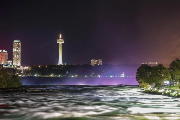Niagara Falls by night — Stock Photo, Image