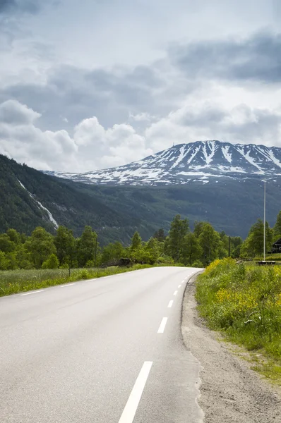 Norveç, Avrupa mountanious yol — Stok fotoğraf