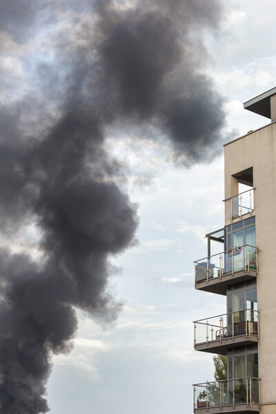 Pollution near residental settlement