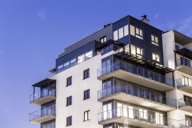 Modern Apartment Building clipart