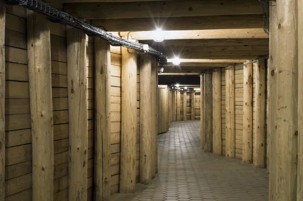 U-Bahn-Tunnel in einer Mine — Stockfoto