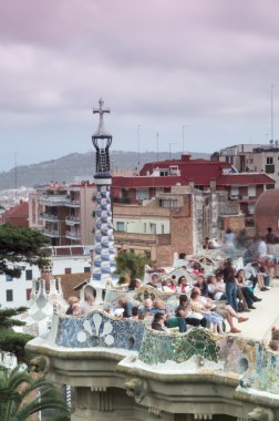 Barselona, İspanya 'da Park Guell