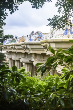 park guell, barcelona ünlü tezgah