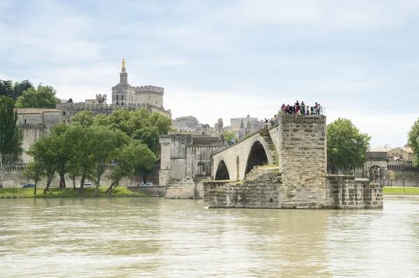 Ponte e Cattedrale, Avignone, Francia — Foto Stock