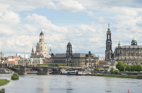 Dresde Skyline, Alemania, Europa — Foto de Stock