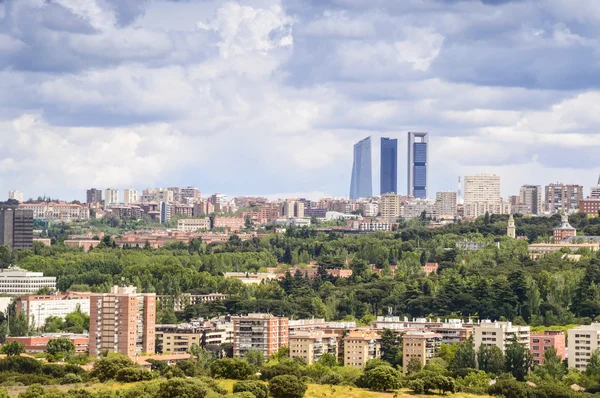 Panorama z Madrytu, stolica Hiszpanii, Europa — Zdjęcie stockowe