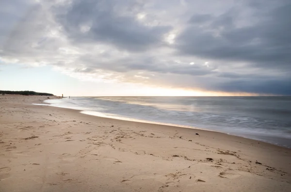 Puesta de sol sobre el mar Báltico — Foto de Stock